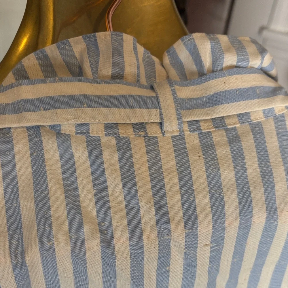 Sezane Blue and White Striped Caroline Rayures blouse NWT XS - Picture 8 of 11